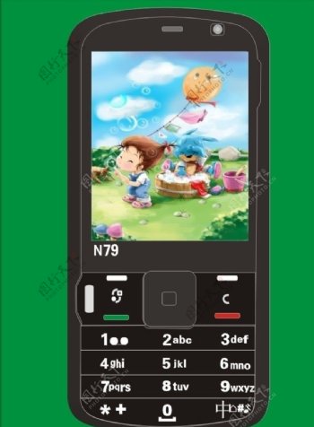 手机诺基亚N79图片