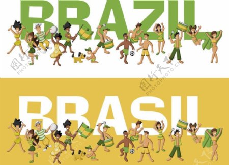 巴西足球拉拉队图片