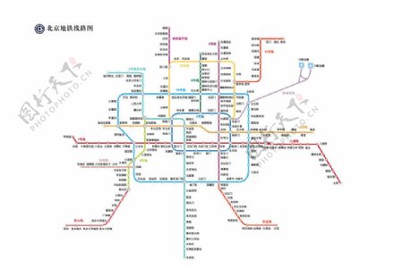 最新北京地铁线路图图片
