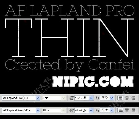 AFLaplandProThin系列字体下载