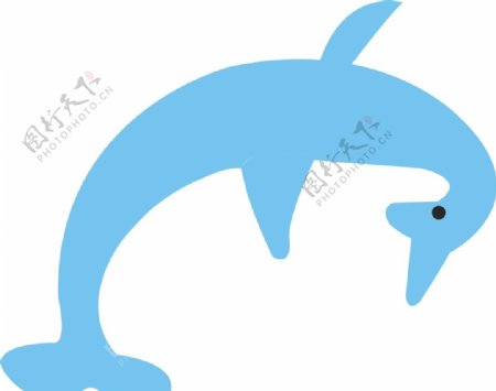 海豚卡通图片