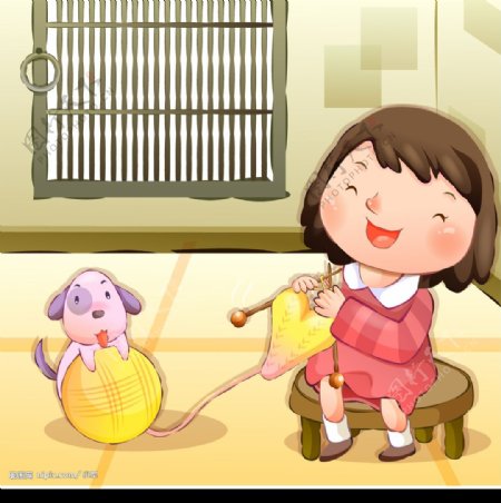 韩国卡通儿童女孩图片