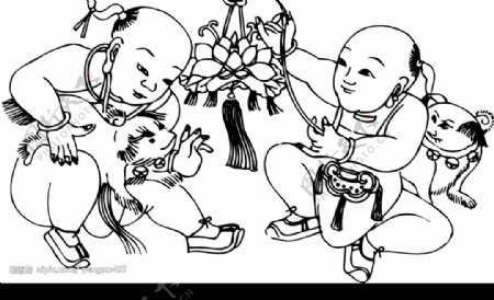 中国古代儿童054图片
