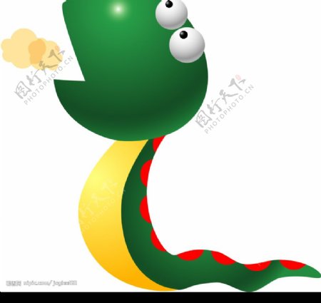 绿色的小蛇图片