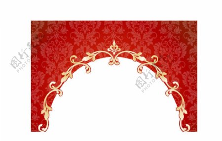 婚礼舞台拱门设计图片