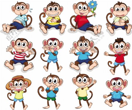 卡通猴子形象图片