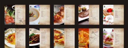 意大利餐厅菜单图片