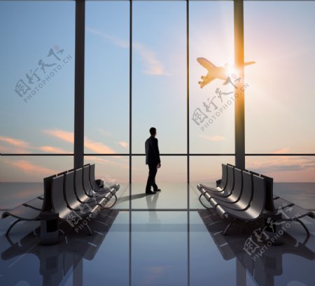 机场商务旅行高清图片