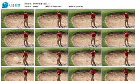 高尔夫球手高清实拍视频素材