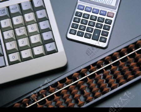 算盘键盘计算器图片