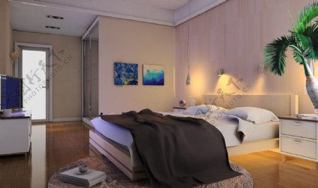现代卧室设计效果图片