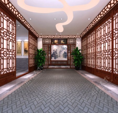 中式门廊图片
