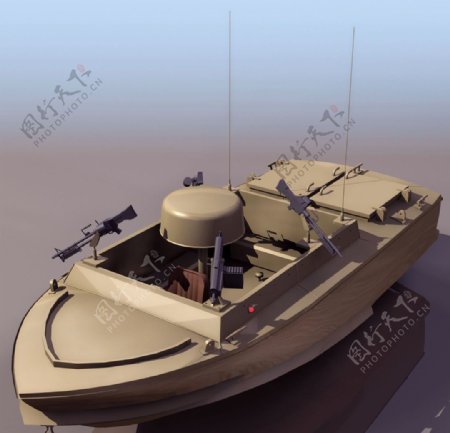 3D武器军事舰艇快艇图片