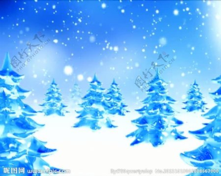 冬天圣诞背景视频素材
