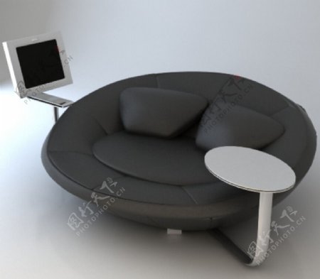 高科技沙发3d模型图片