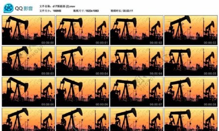 石油油田高清实拍视频素材