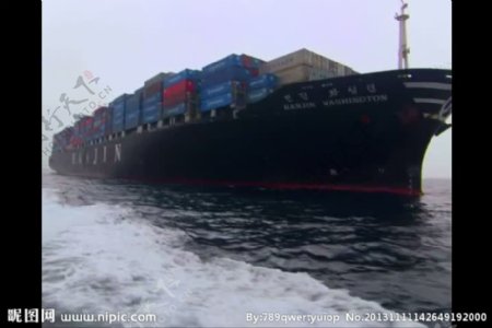 码头货轮港口视频素材