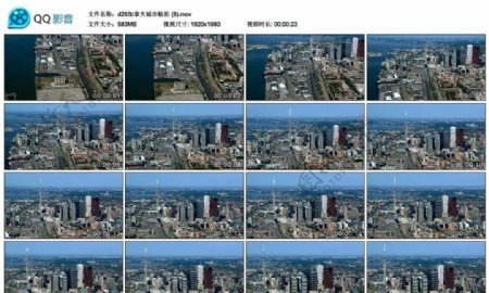 加拿大城市航拍高清实拍视频素材