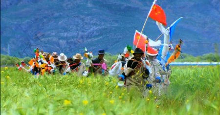 西藏望果节仪式高清视频素材