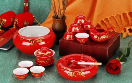 中国红茶具图片