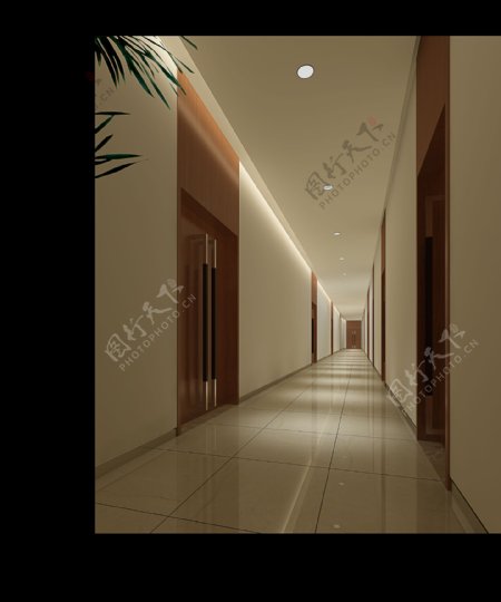 走廊效果图合层图片