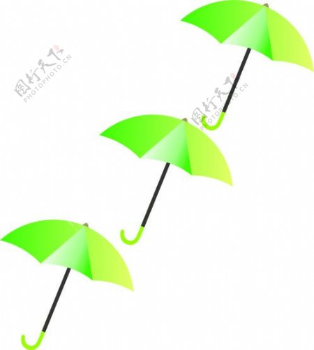 绿伞图片