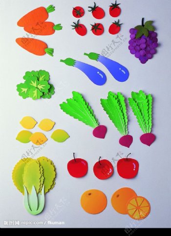 纸雕蔬果图片