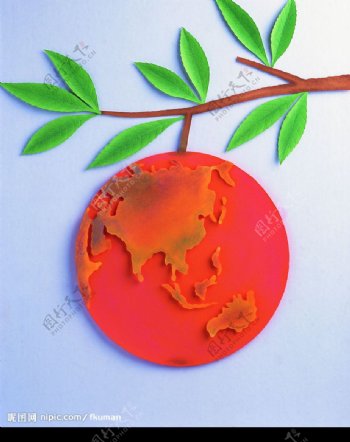 地球红果实图片