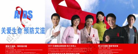 艾滋病防治知识宣传海报宣传画图片