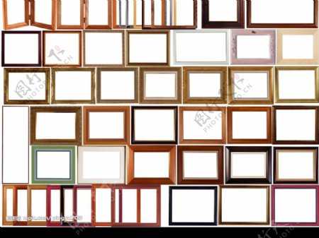 48种不同材质的相框图片