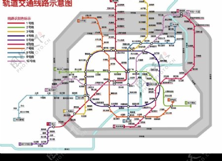 上海轨道交通示意图110号线图片
