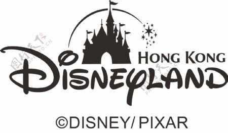 迪士尼城堡矢量素材图片
