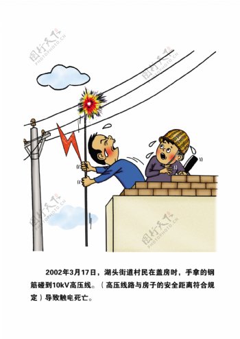 电力事故案例漫画图片