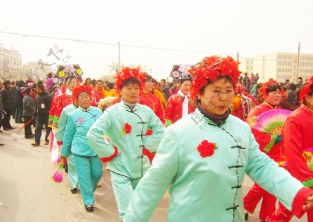 民间传统艺术秧歌图片