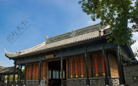 中式建筑前门图片