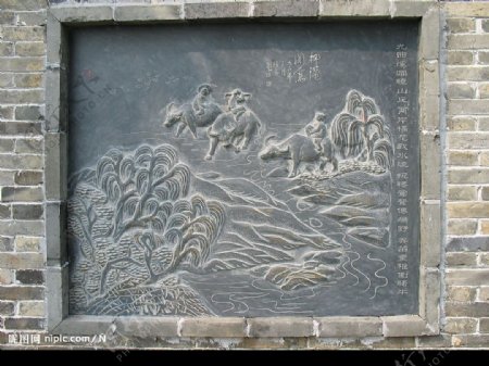 柳港闻养石雕图片