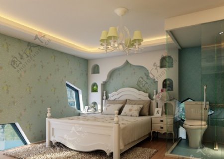 地中海风格卧室图片