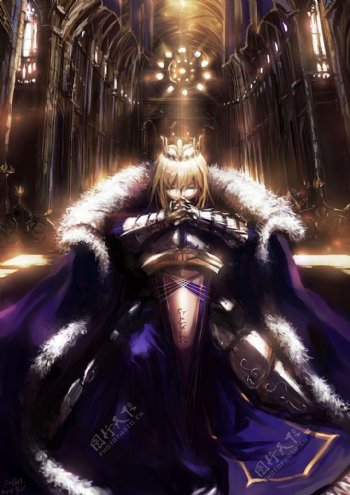 游戏Fate线女主角SABER图片