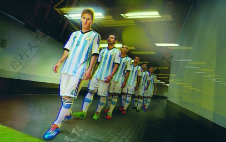 阿根廷国家队队服广告图片