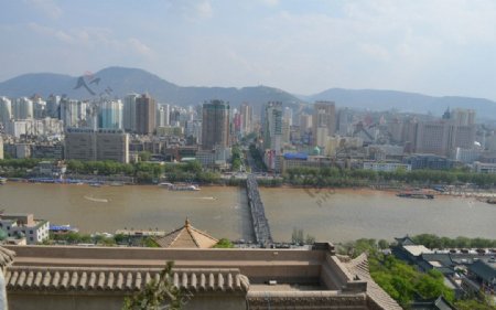 中山桥黄河图片