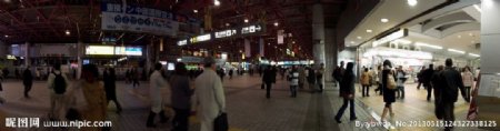 超清晰地铁出口全景图片