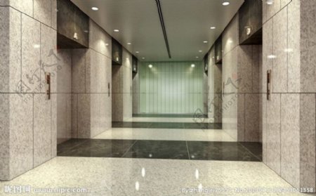 商业空间电梯间图片