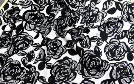 黑玫瑰布艺图片