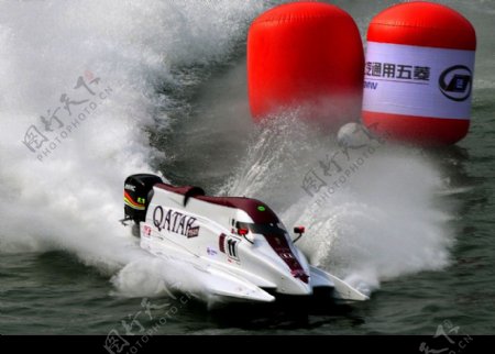摩托艇摩托艇比赛F1浮标图片