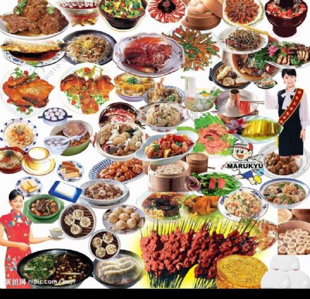 各种菜谱图片食物图片PSD素材