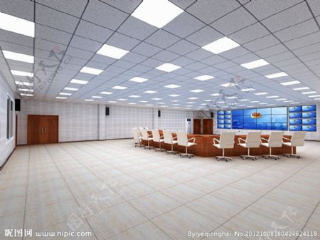 现代三楼会议室效果图图片