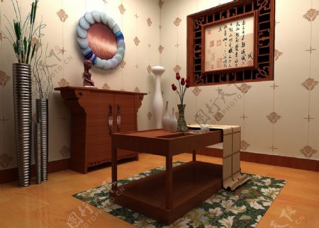 中式茶室家居设计图片