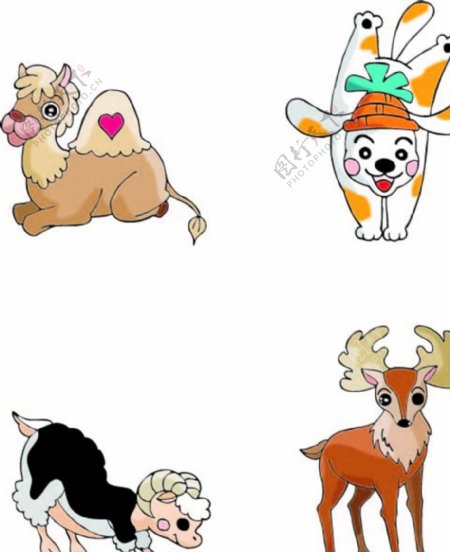 动物卡通动物动物大图片