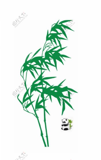 熊猫竹子图图片