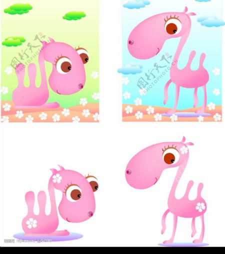 粉色骆驼图片